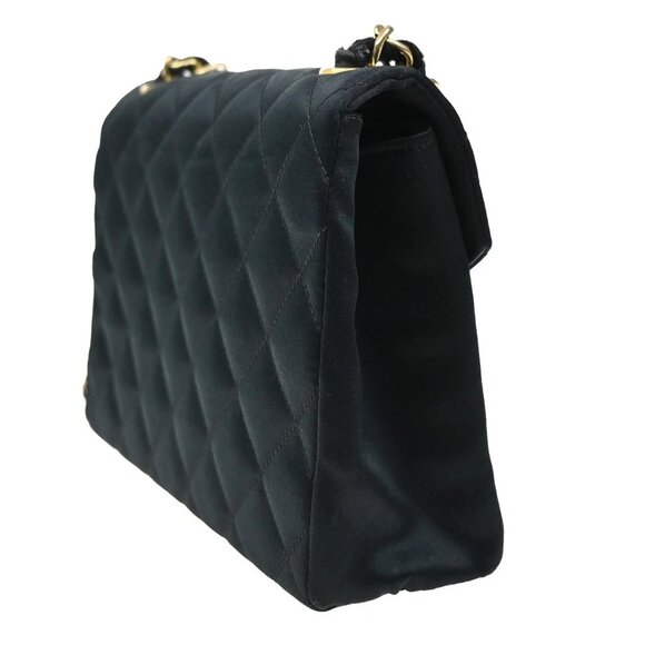 CHANEL CC Mini Matelasse Chain Shoulder Bag Satin Black GHW Vintage 648RL403 - Picture 16 of 16